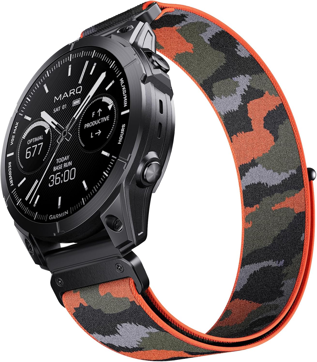 Compatible with Garmin Fenix 8/8 Pro 51mm/Fenix 7X/6X/6X Pro/5X/5X Plus, 26mm Nylon Hook Loop Quick Easy Fit Watch Band Breathable Strap Replacement for Garmin Descent MK1/D2 Delta PX/D2 Charlie