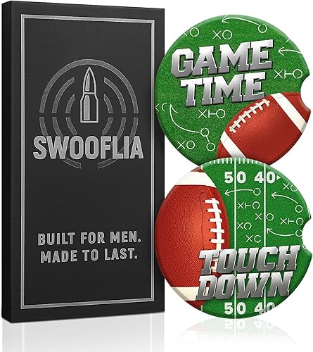 Miniatura 11 de Swooflia Posavasos para automóvil para hombres - Juego de 2 posavasos de cerámica en forma de bala de calibre 12 para portavasos de automóvil, con