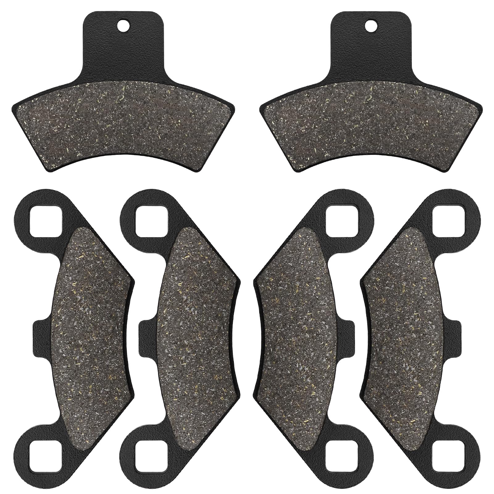ZICOO Front and Rear Brake Pads for Polaris Sportsman 500 4x4 HO /RSE, Scrambler 400 500 2x4 4x4, Trail Blazer 250 400, Sportsman 335 400, Magnum 325 500, Trail Boss 325, Xpedition 325 425