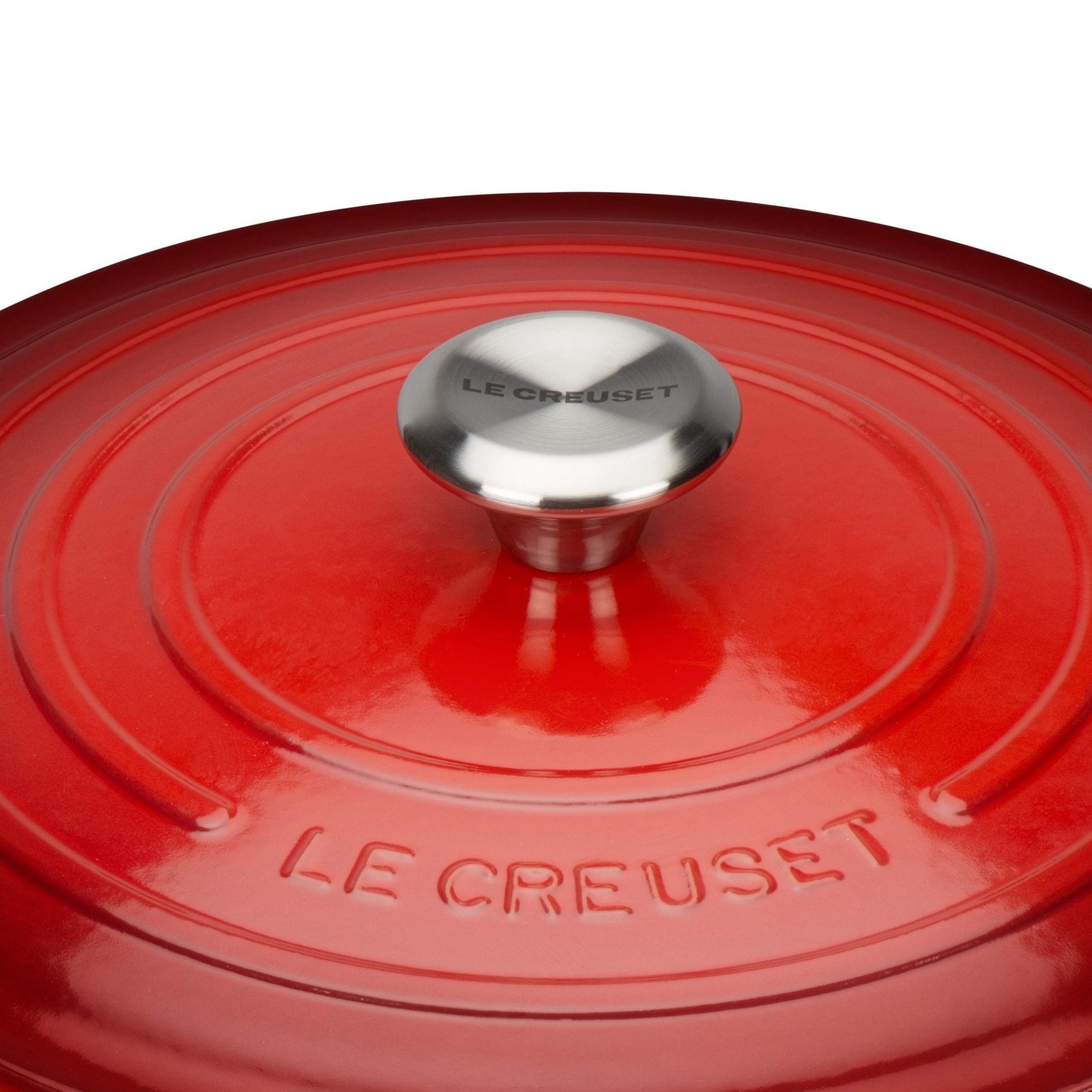 Le Creuset Cocotte redonda de hierro fundido, 18 cm, 1, 8 L, Todas Las Fuentes de Calor incluso inducción, Cereza, 21177180602430
