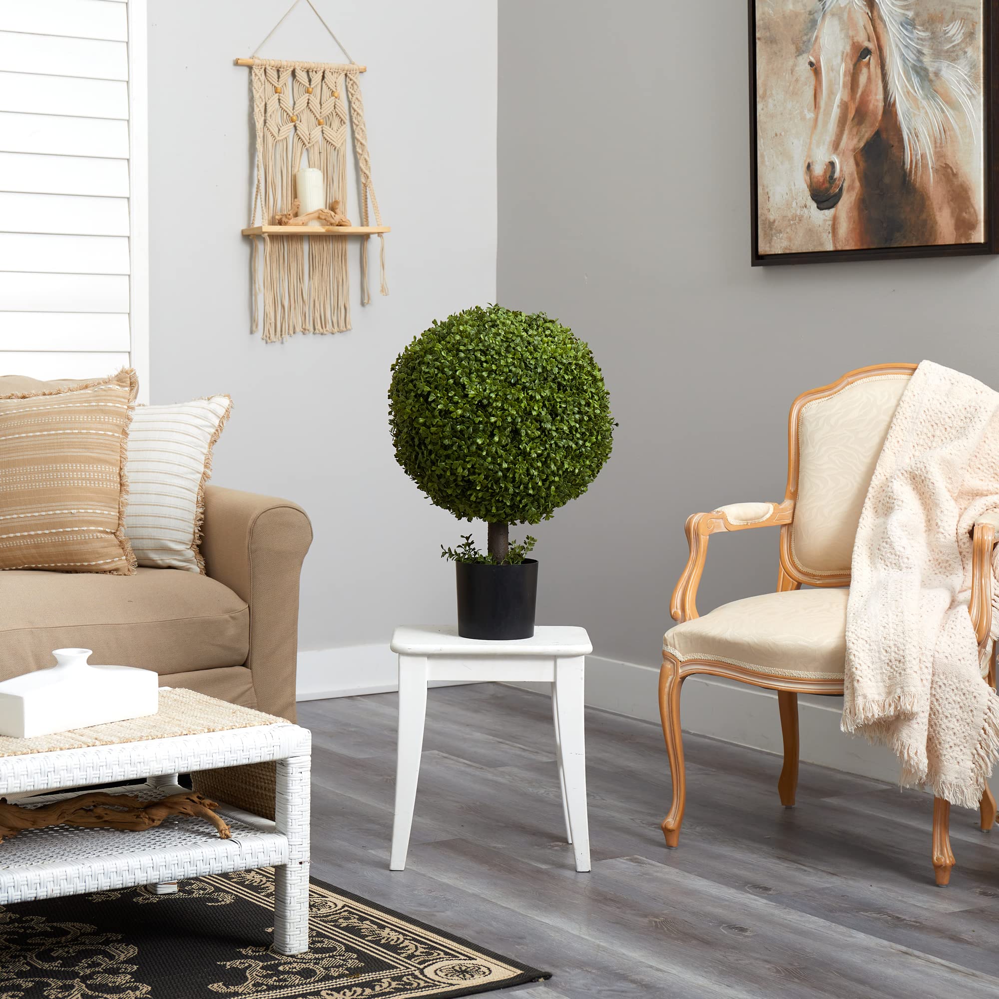 Nearly Natural 27in. Boxwood Ball Topiary