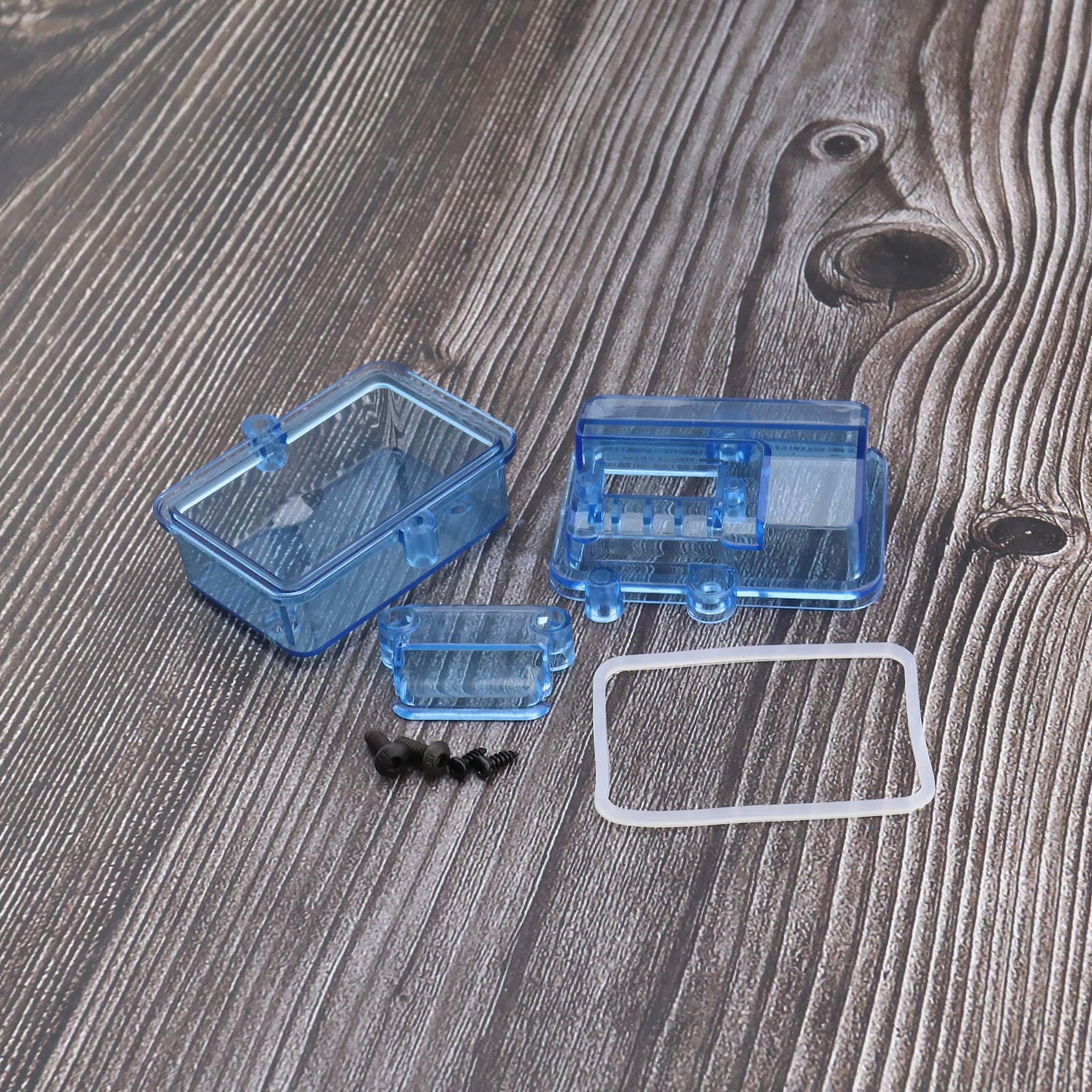 Create idea 2 Set Scatola Ricevitore ESC Trasparente Impermeabile Custodia Antipolvere Protezione per Il Controllo della velocità Elettrica Scatola Sigillata con Viti per 1/10 1/8 HSP RC Crawler