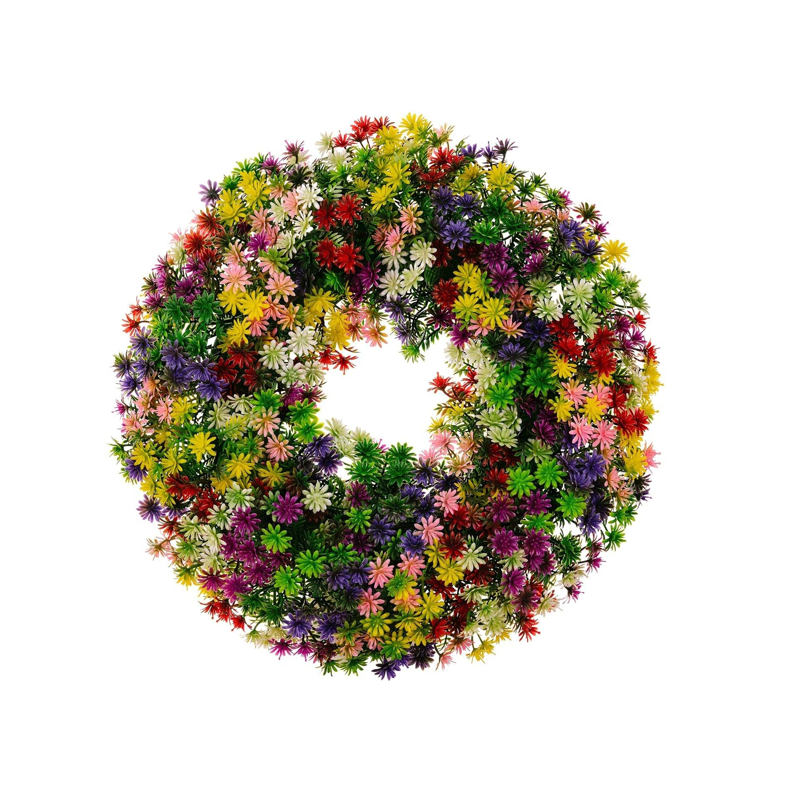 Ghirlanda di eucalipto artificiale per porta d'ingresso, illumina la tua casa con vibrazioni primaverili ed estive, ghirlanda floreale colorata per porta d'ingresso, decorazioni per porta d'ingresso
