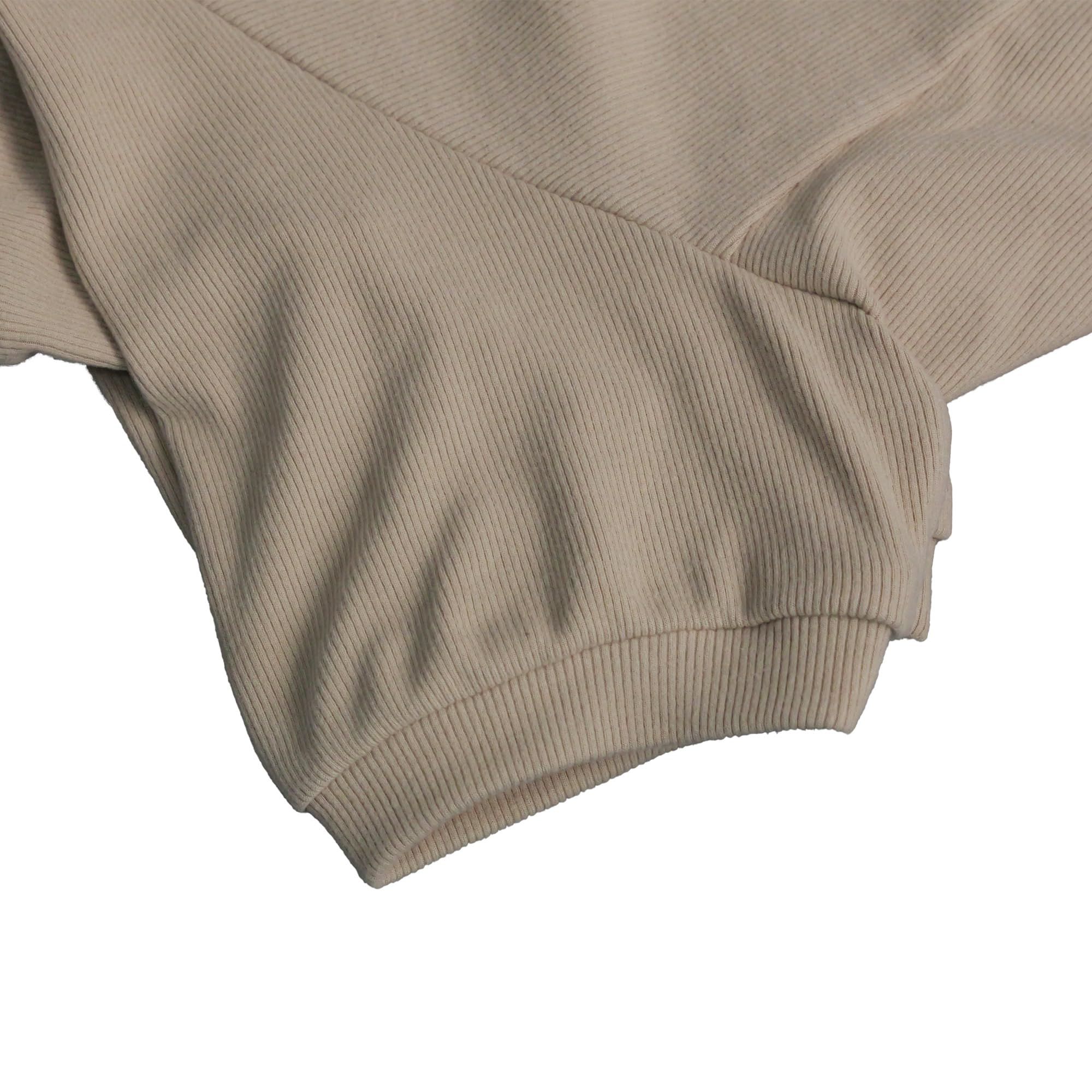 Lovelonglong Ribbed Dog Pajamas Cotton Knitted Dog Jumpsuits 4 Legged All Season Warm Pet Bodysuits for Large Medium Small Dogs Beige XS