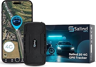 Salind 20 4G – Magnetic GPS Tracker with Up to 180 Days Battery – Real-Time Car Tracking Device for Vehicles, Motorcycles...