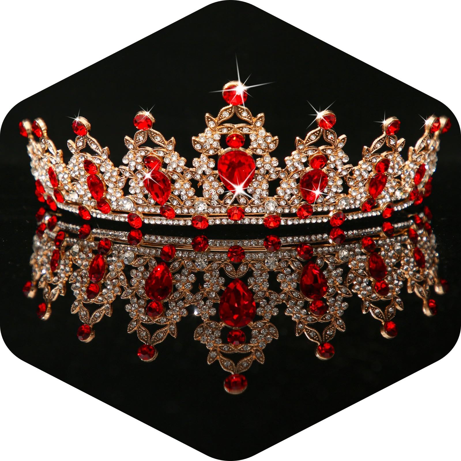 Kamirola - Queen Crown and Tiaras Princess Crown for Women Crystal Headbands for Bridal, Princess for Wedding and Party