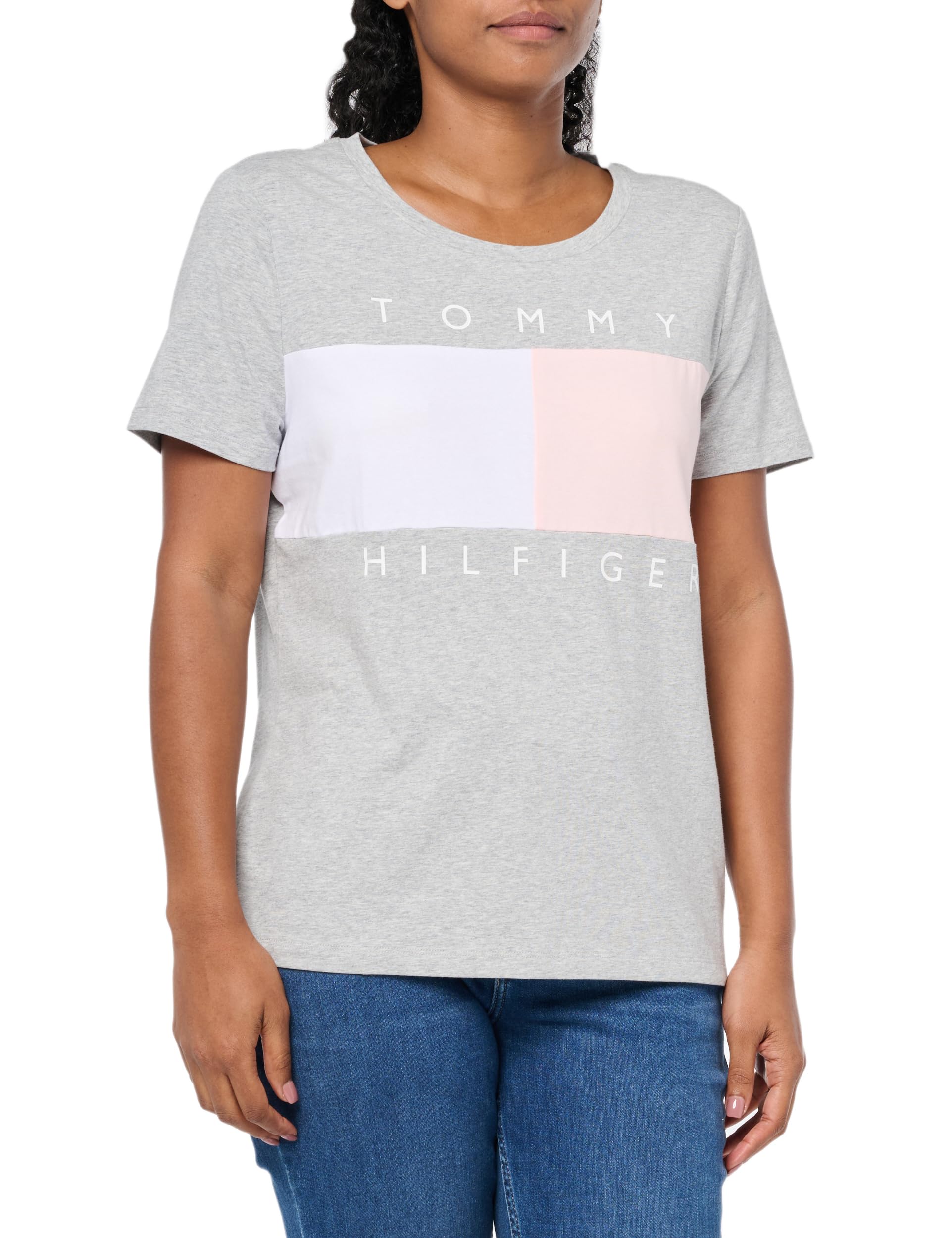 Tommy Hilfiger Women's Classic Short Sleeve Crew Neck Logo T-Shirt Classic Short Sleeve Crew Neck Logo T-Shirt