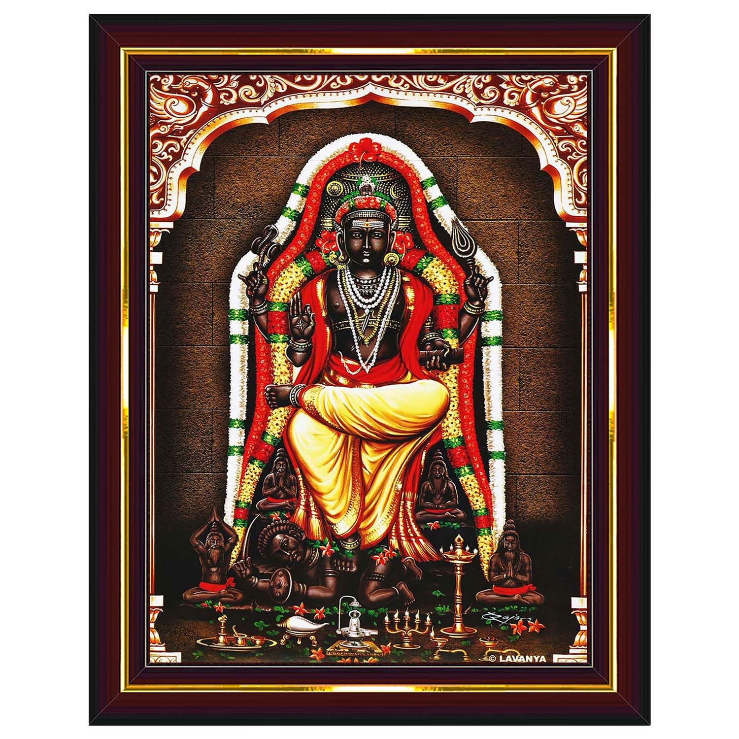 Dakshinamurthy Painting - Lord Shiva Wall Art -8 Dakshinamurthy Painting - Lord Shiva Wall Art -8