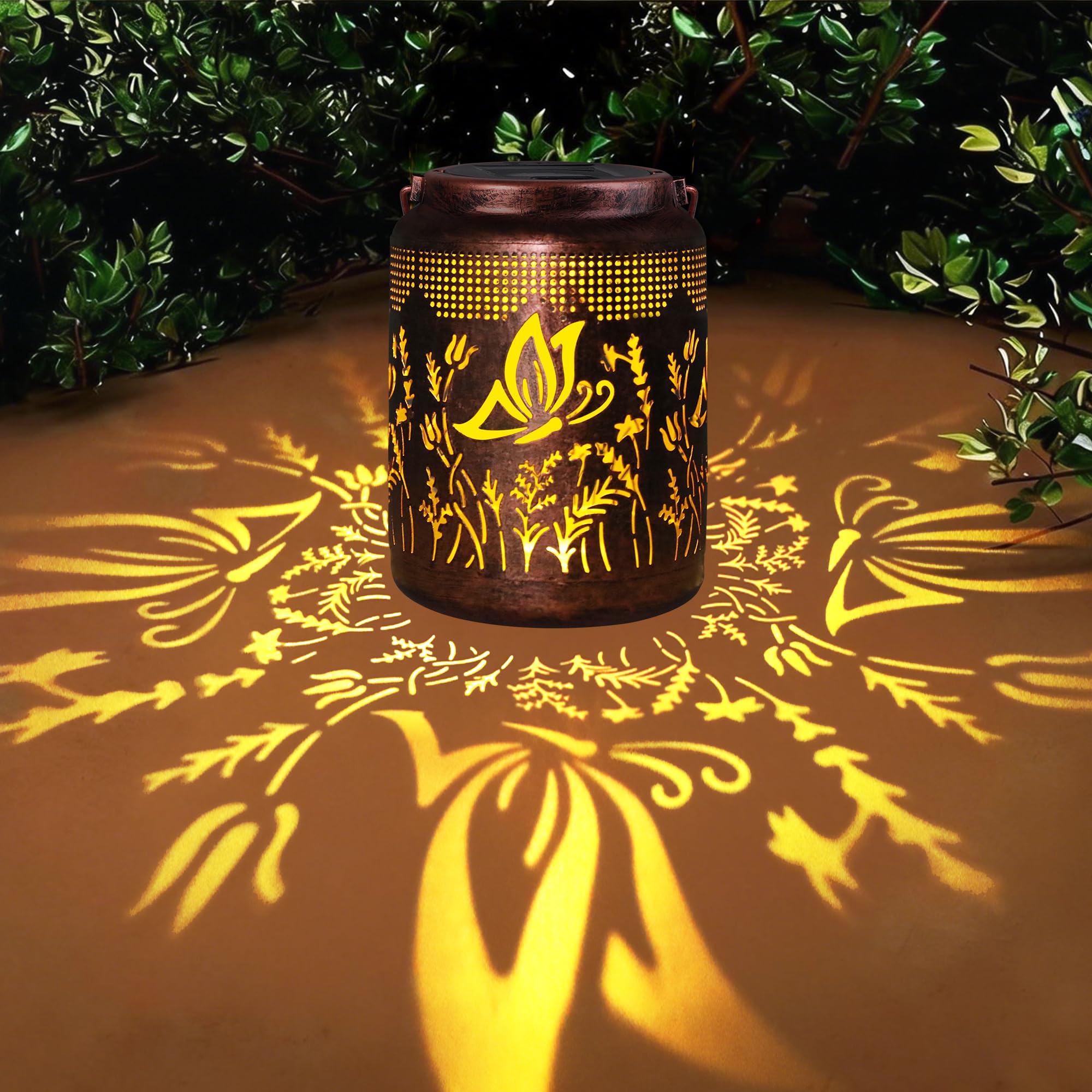 Butterfly Geschenke FüR Frauen Mama Mutterta, Solar Laternen FüR DraußEn, HäNgend Solarlampen FüR AußEn Garten, Wetterfest Solarleuchten Garten For Balkon, Terrassen