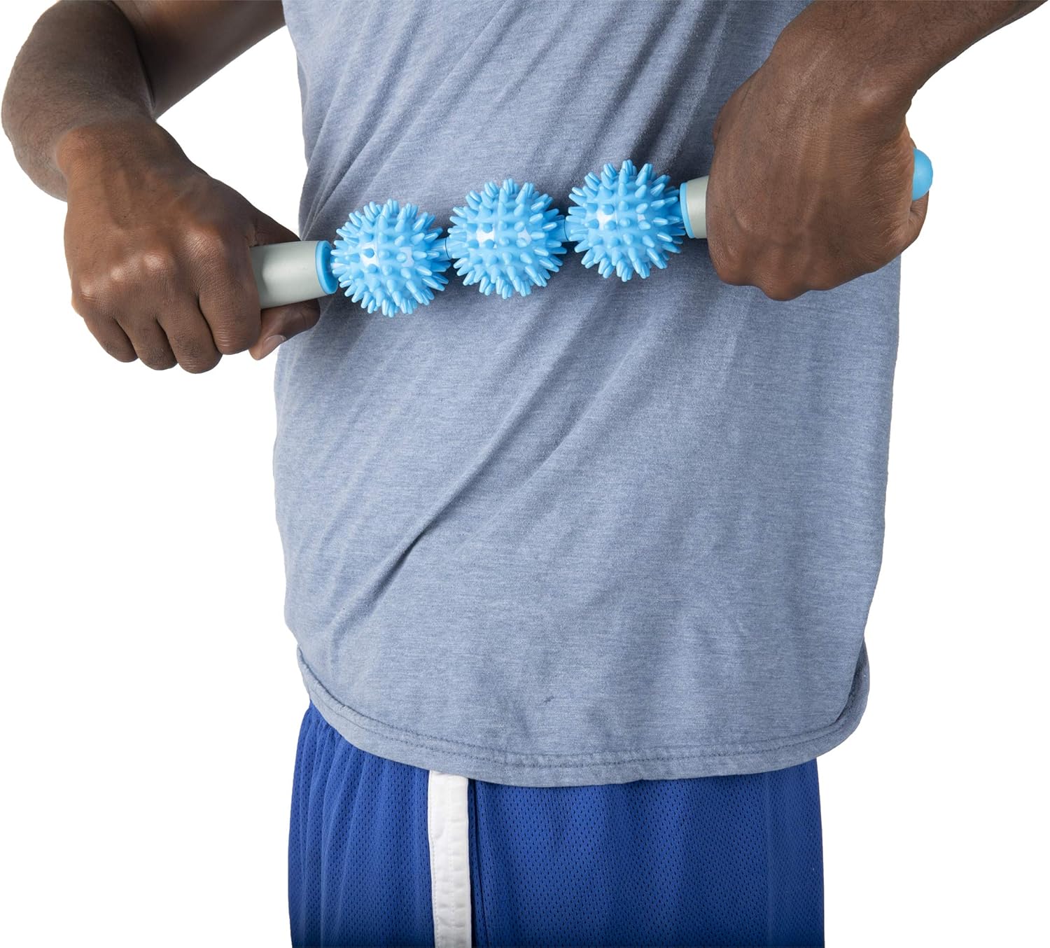 Mind Reader Roller, Cellulite Deep Tissue Massage Stick for Sore Muscles, Blue, 3