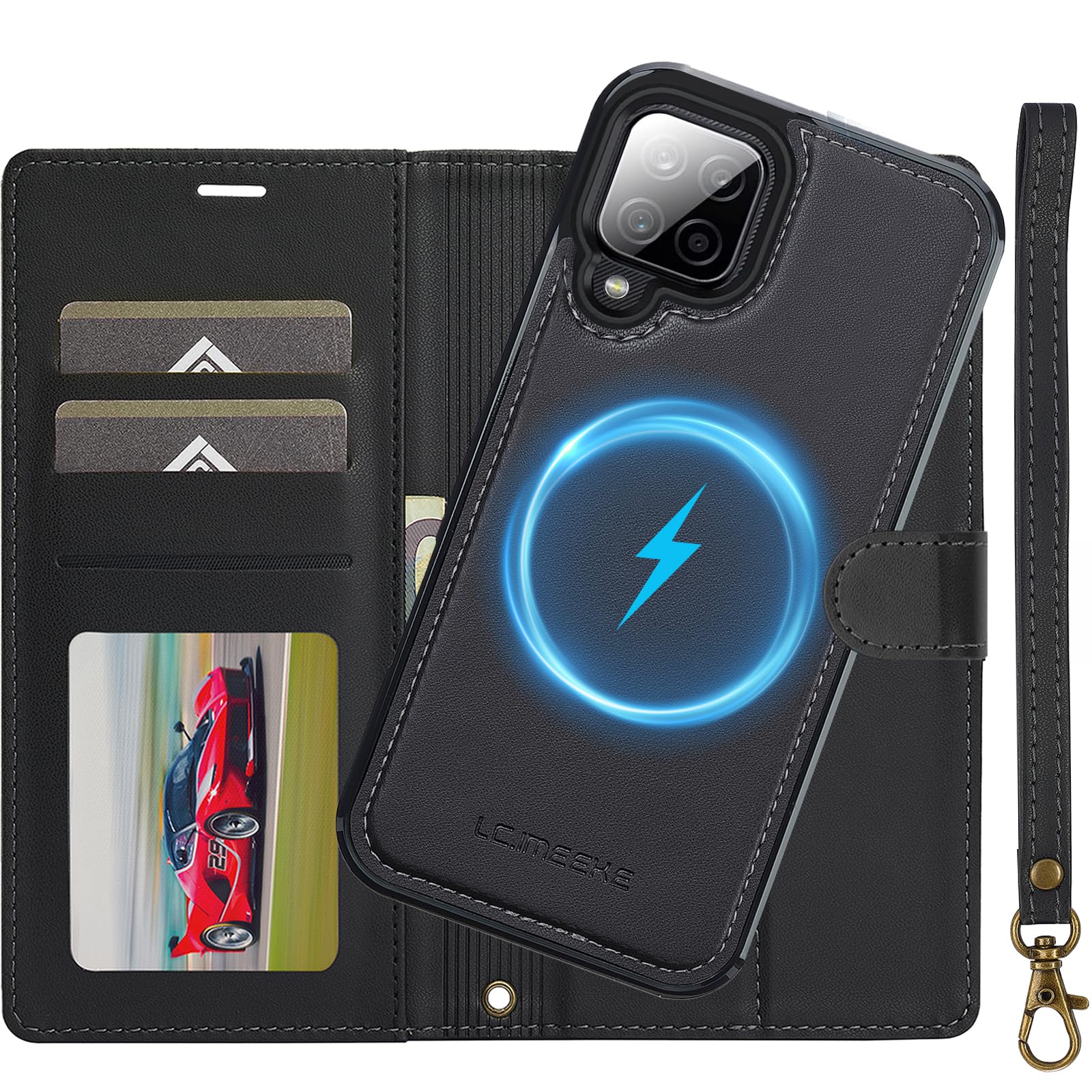 Ailicici Handyhülle für Samsung Galaxy A51/A52/A53/A54/A55/A56/A57/A33/A34/A36/A37 Hülle, 2-IN-1 Abnehmbare magnetische Hülle