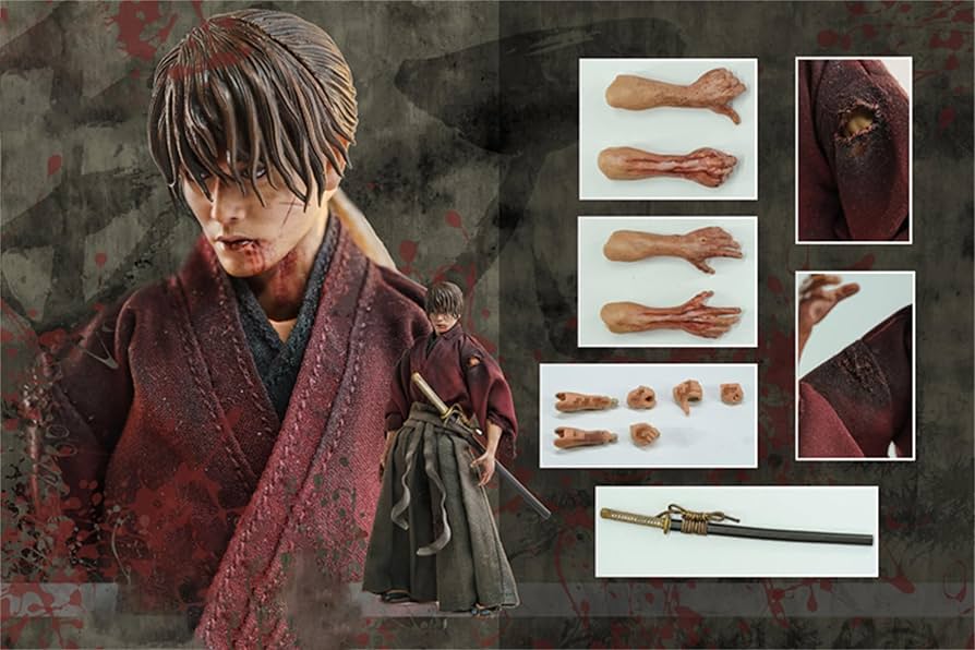 ボークス 1/6 るろうに剣心 マスタードールキット 緋村剣心 Amazon.co.jp: 1/12スケールアクションドール6インチ男戦士緋村