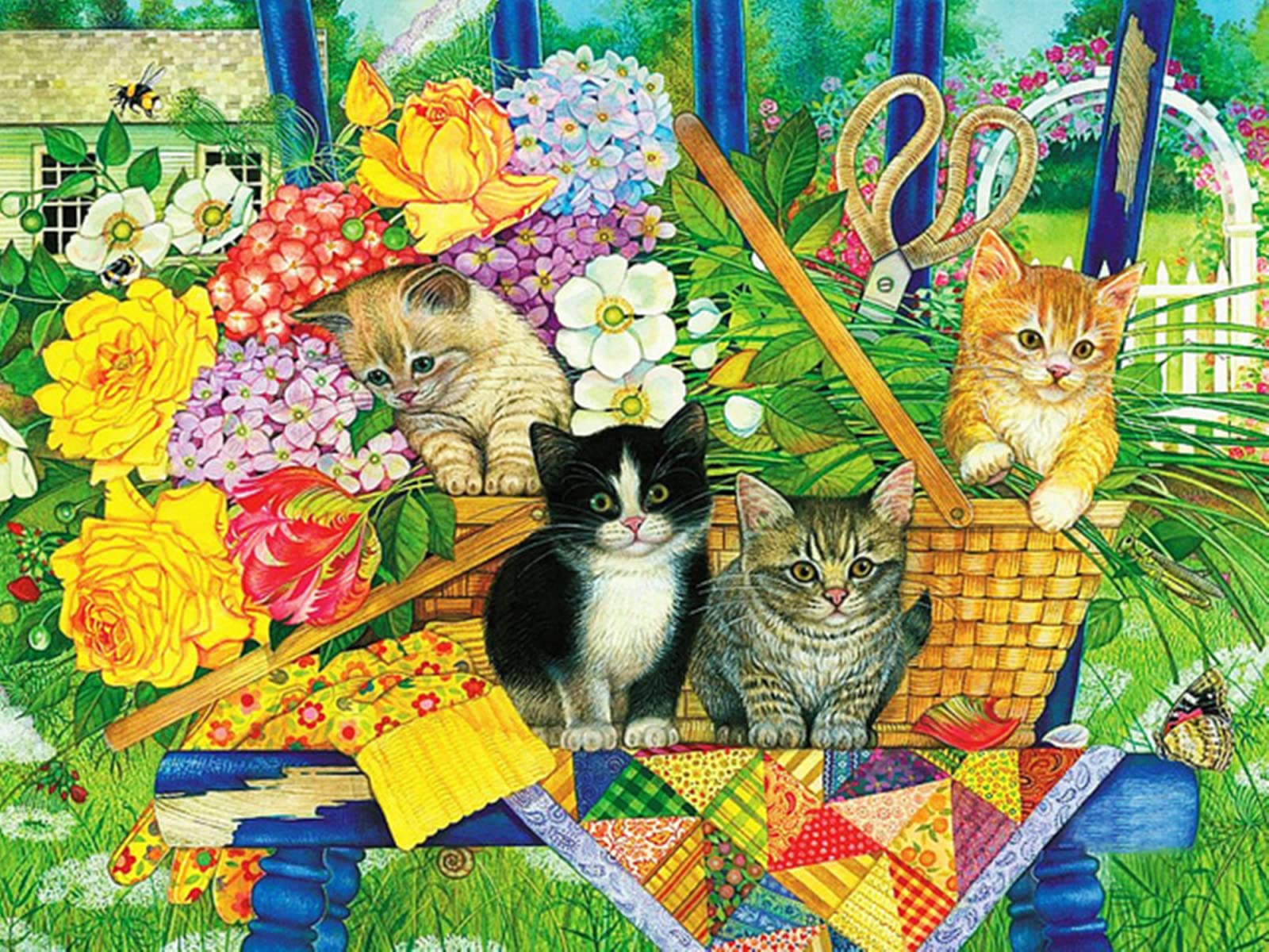 Rompecabezas De Madera 6000 Piezas Gatito Edad Recomendada 12+ Tamaño Final 179×105cm