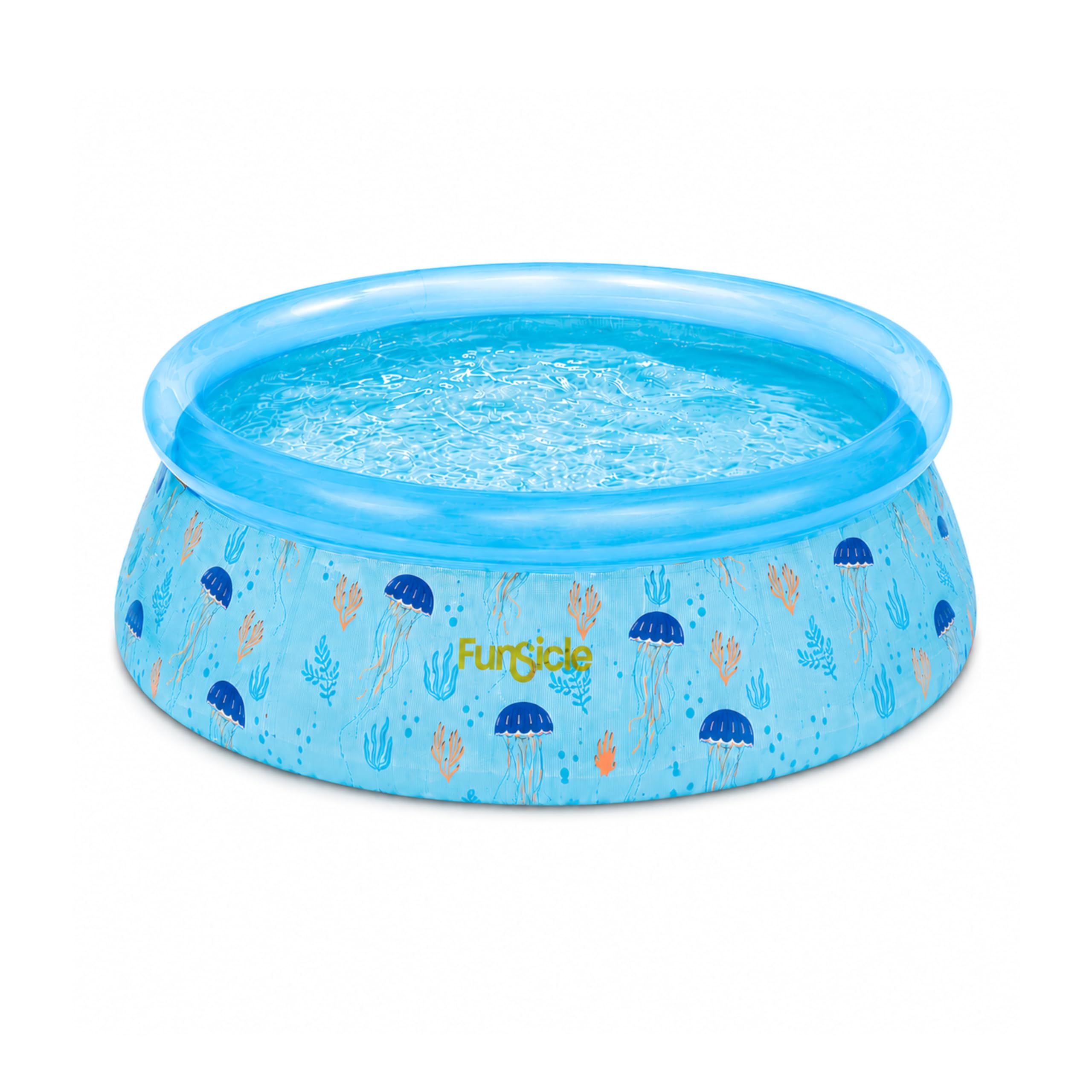 HAF - Swing Quick-Up Pool in transparent (Ø 152 x 38 cm) | ca. 400 Liter | Selbsttragender Swimmingpool (rund) | Garten Planschbecken aufblasbar für Kinder und Erwachsene - kein Werkzeug nötig