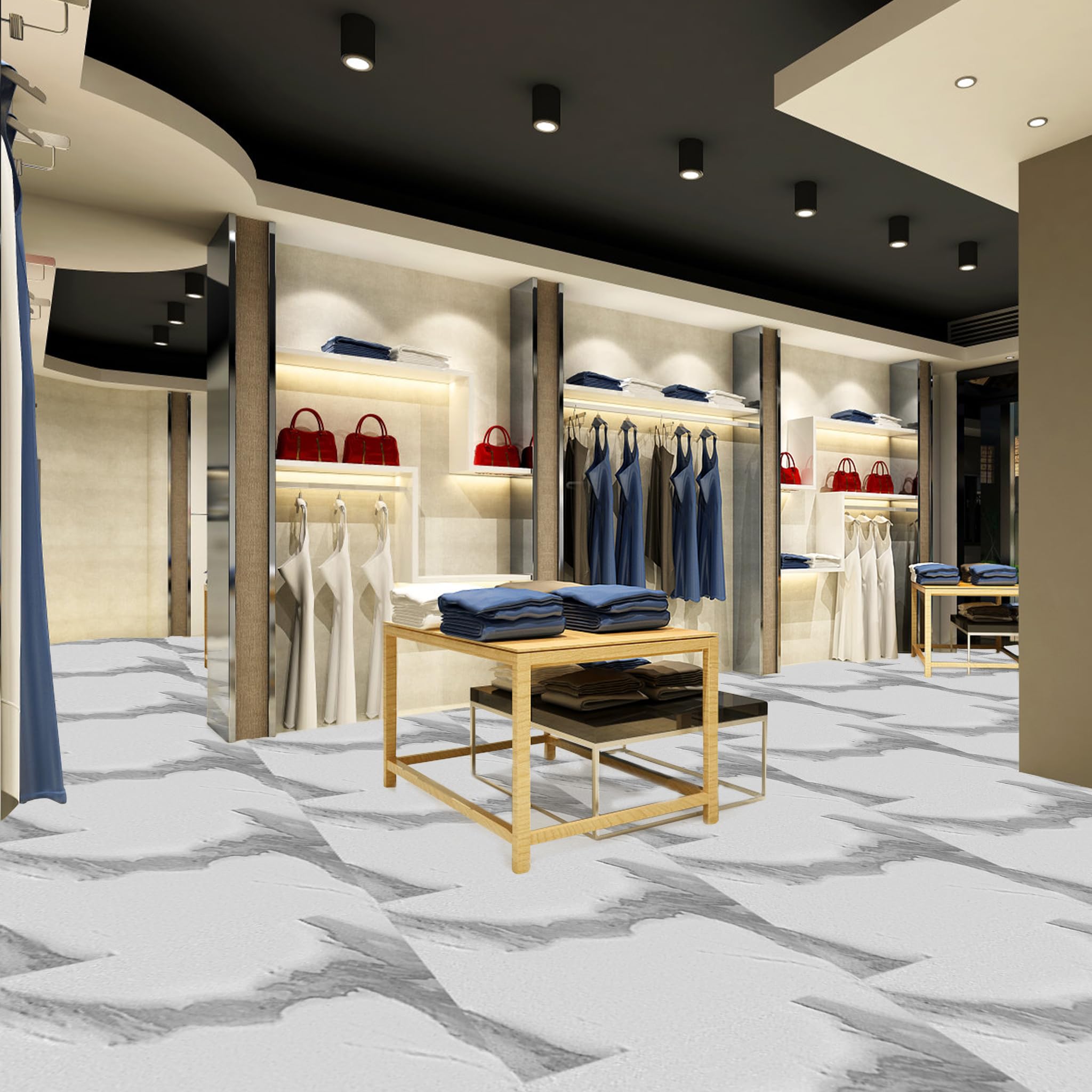 30 x 30 cm, rivestimento per pavimenti in vinile, laminato, antiscivolo, impermeabile, autoadesiva, 2,51 m², spessore 1,5 mm (27 pezzi, tipo C)