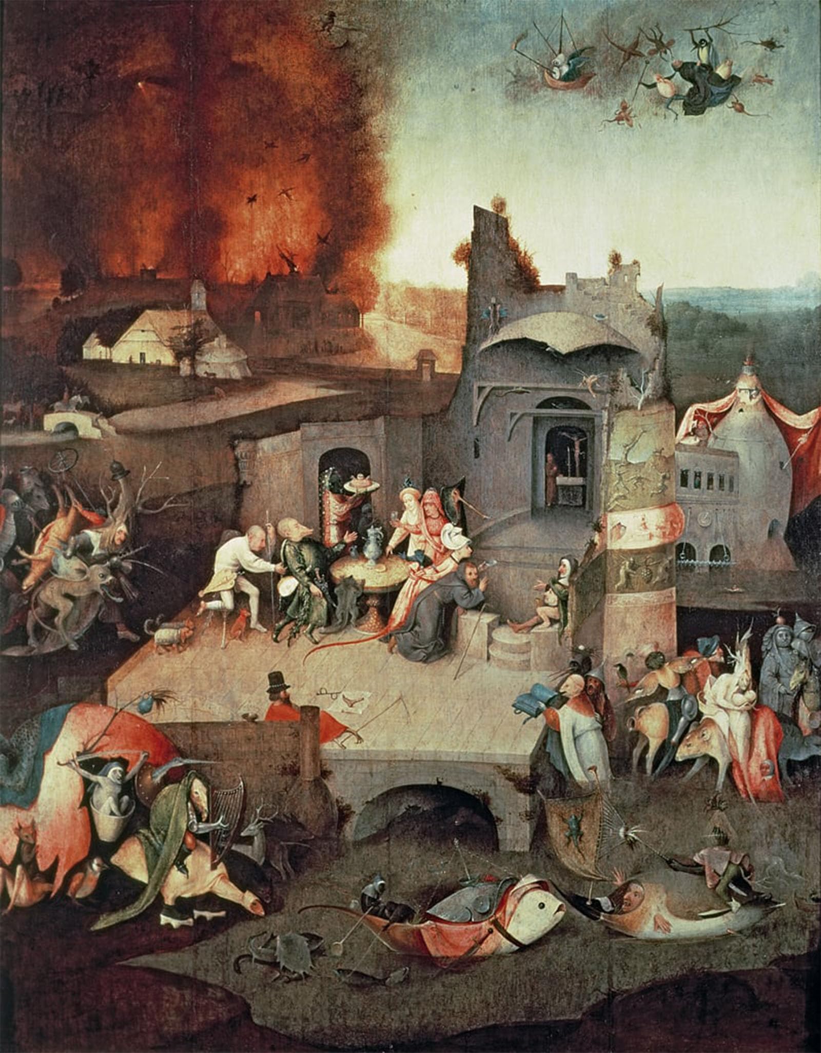 Posteriik No Frame Vintage Art Print Images Pictures Print The Garden Of Earthly Delights By Hieronymus Boske Modern Colour Posters For Office Home Decor 60X90cm