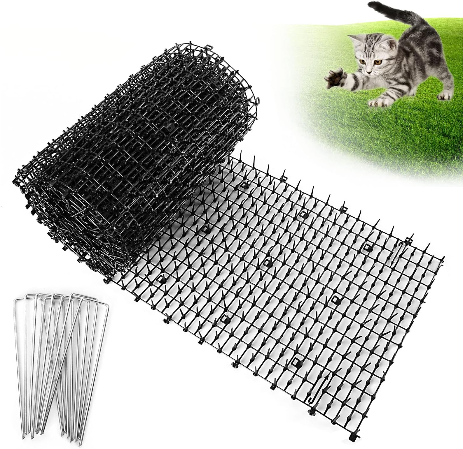 OCEANPAX 2PCS 6.5ft Cat Scat Mat with Spikes, Prickle