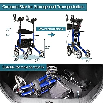 Amazon.com: ELENKER Upright Walker, Stand Up Folding