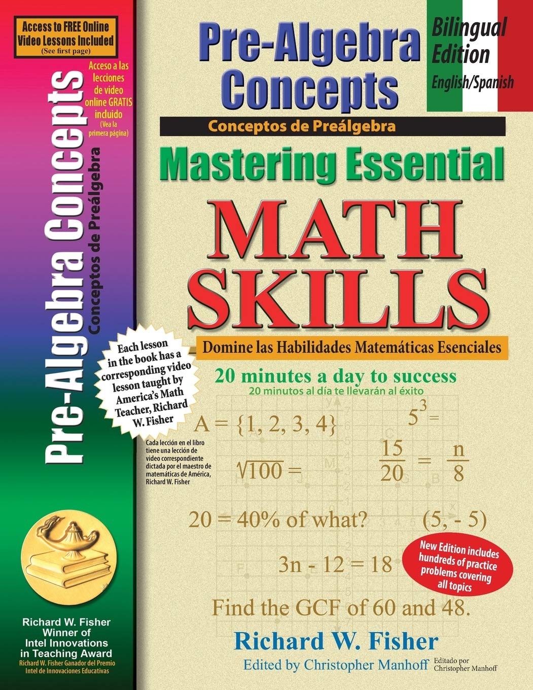 Pre-Algebra Concepts: Bilingual Edition, English-Spanish: Mastering Essential Math Skills (Stepping Stones to Proficiency in Algebra - Bilingual English/Spanish) (Spanish Edition)