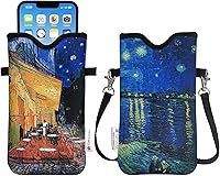 Vista 27 de Tainada Funda de neopreno para teléfono para hombres y mujeres con correa cruzada/cordón para el cuello para iPhone 17/16/15 Pro Max, Air, 16/15