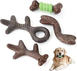 Gardner Pet 4-Pack Dog Chew Toy, Long Lasting Interactive Dog Toys Add Shredded Coconut