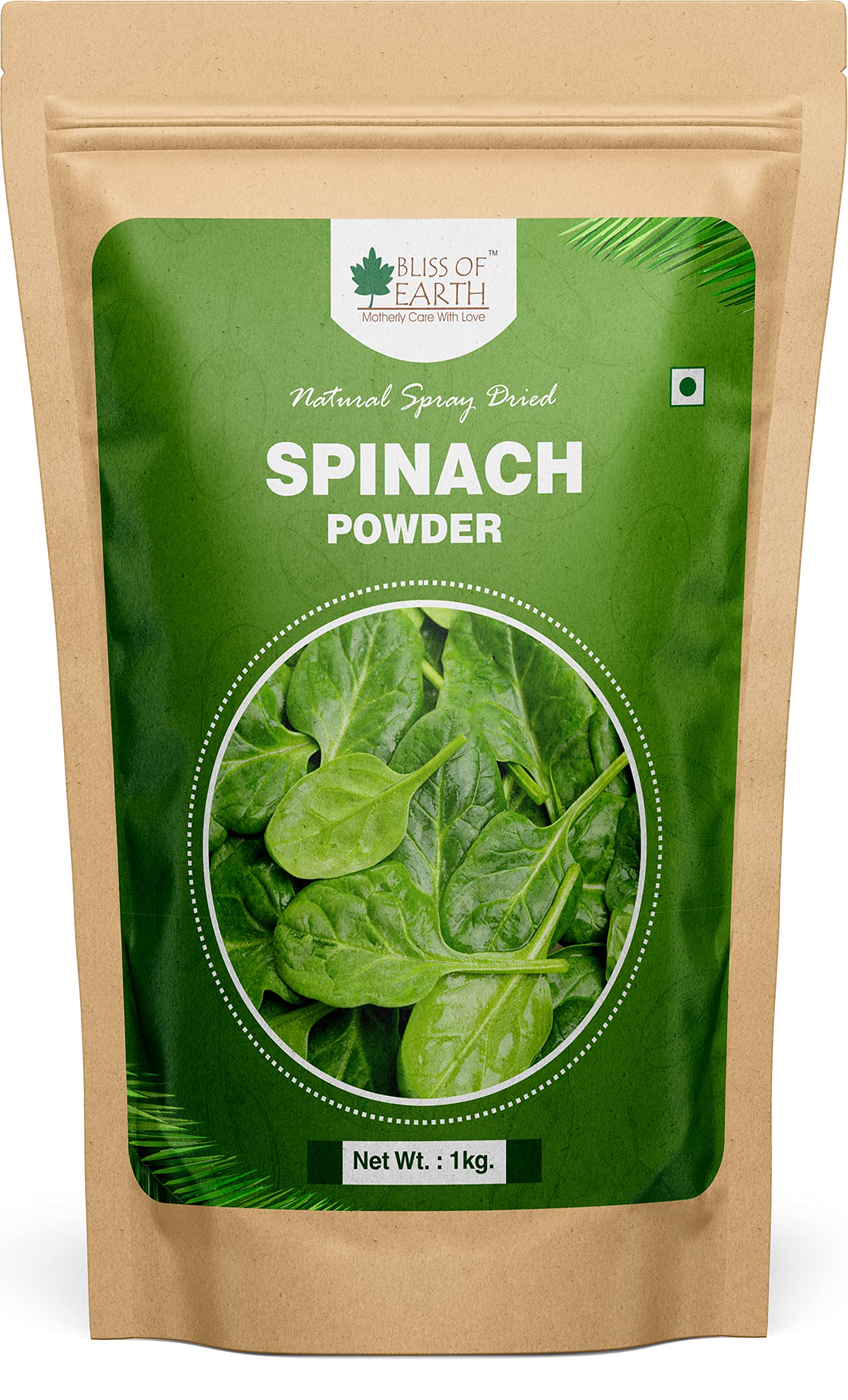 Bliss of Earth Spinach Powder (Palak) Natural Spray Dried Powder loaded with Protein, vitamin & other Nutrition 1kg (B09M6S4S2Q) Amazon Price History, Amazon Price Tracker
