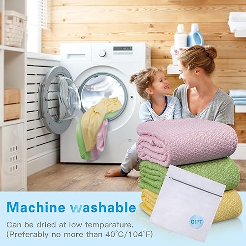 Miniatura 164 de AmyHomie Manta refrescante para niños, manta de verano suave y cómoda para personas que duermen con calor, niñas y niños (1 a 12 años), nube rosa