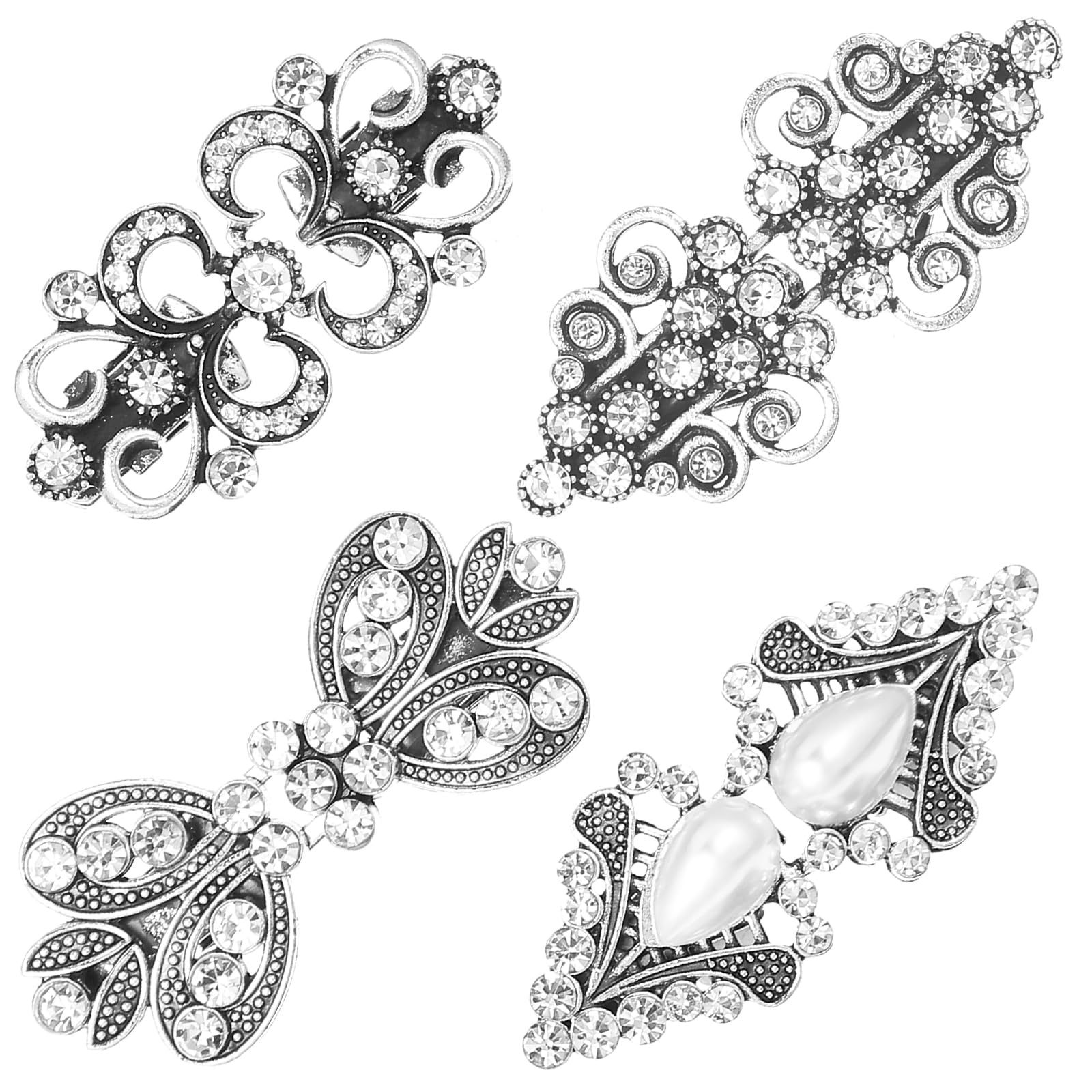 Kakonia 11 Pcs Vintage Cardigan Clips Robe Clips Dos Cinch Clips Écharpe Pull Clips Châle