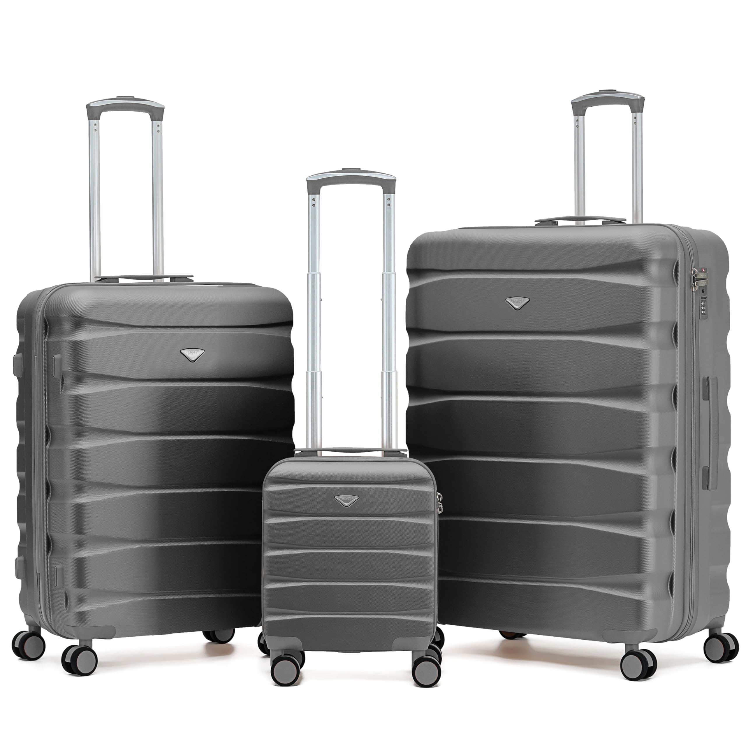 Flight Knight Underseat Cabin Suitcase 45x36x20cm | Free Hand Luggage for EasyJet & Wizz Air | Lightweight ABS Hard Shell with 8 Silent-Glide Spinner Wheels | Max Space Travel Bag — view 305