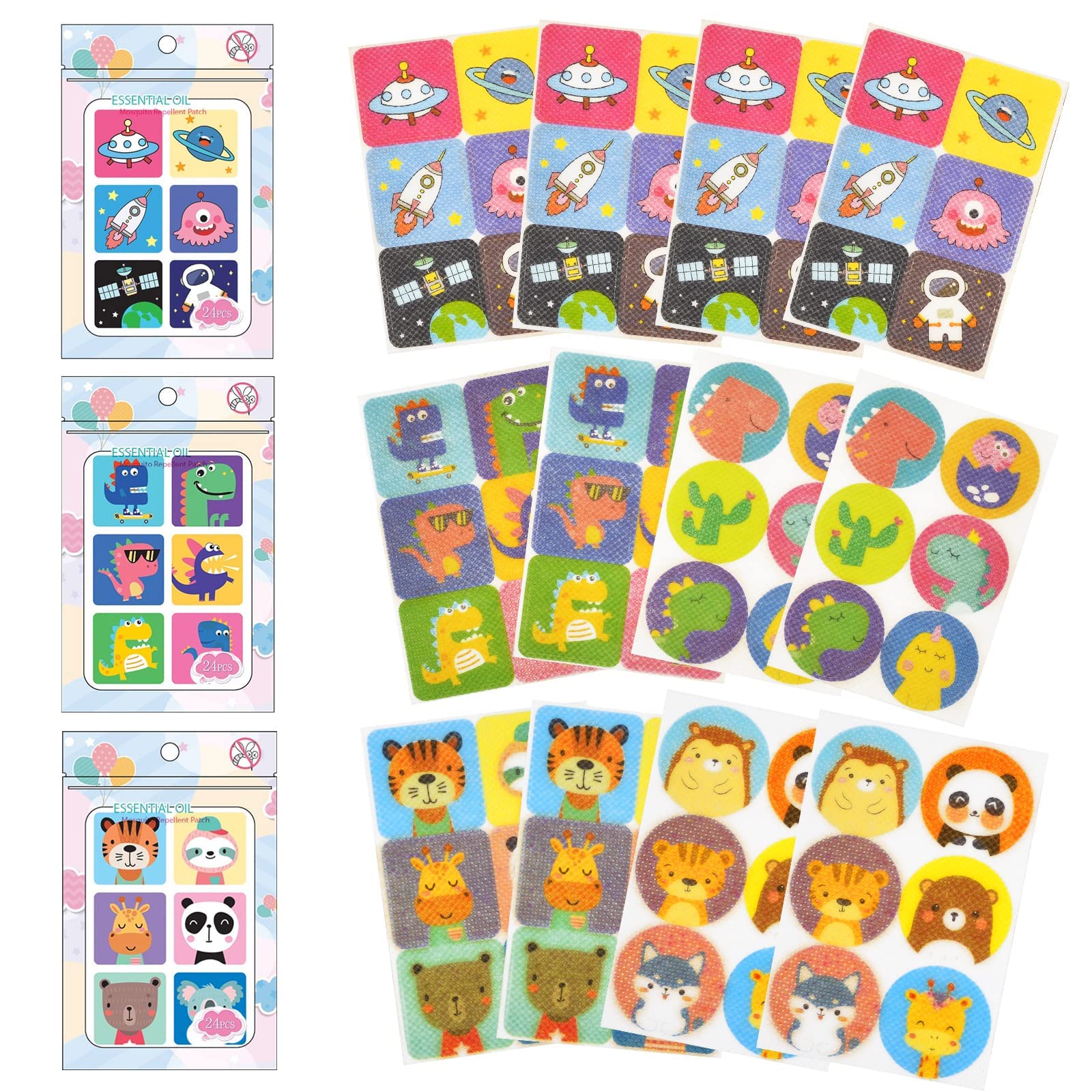 Mosquito Repellent Stickers, 72 Counts Mosquito Patches Stickers for Kids Adult, Natural Insect Repellent Sticker for Kids Adults Indoor Outdoor Hiking Camping Offer 24 Hours Protection