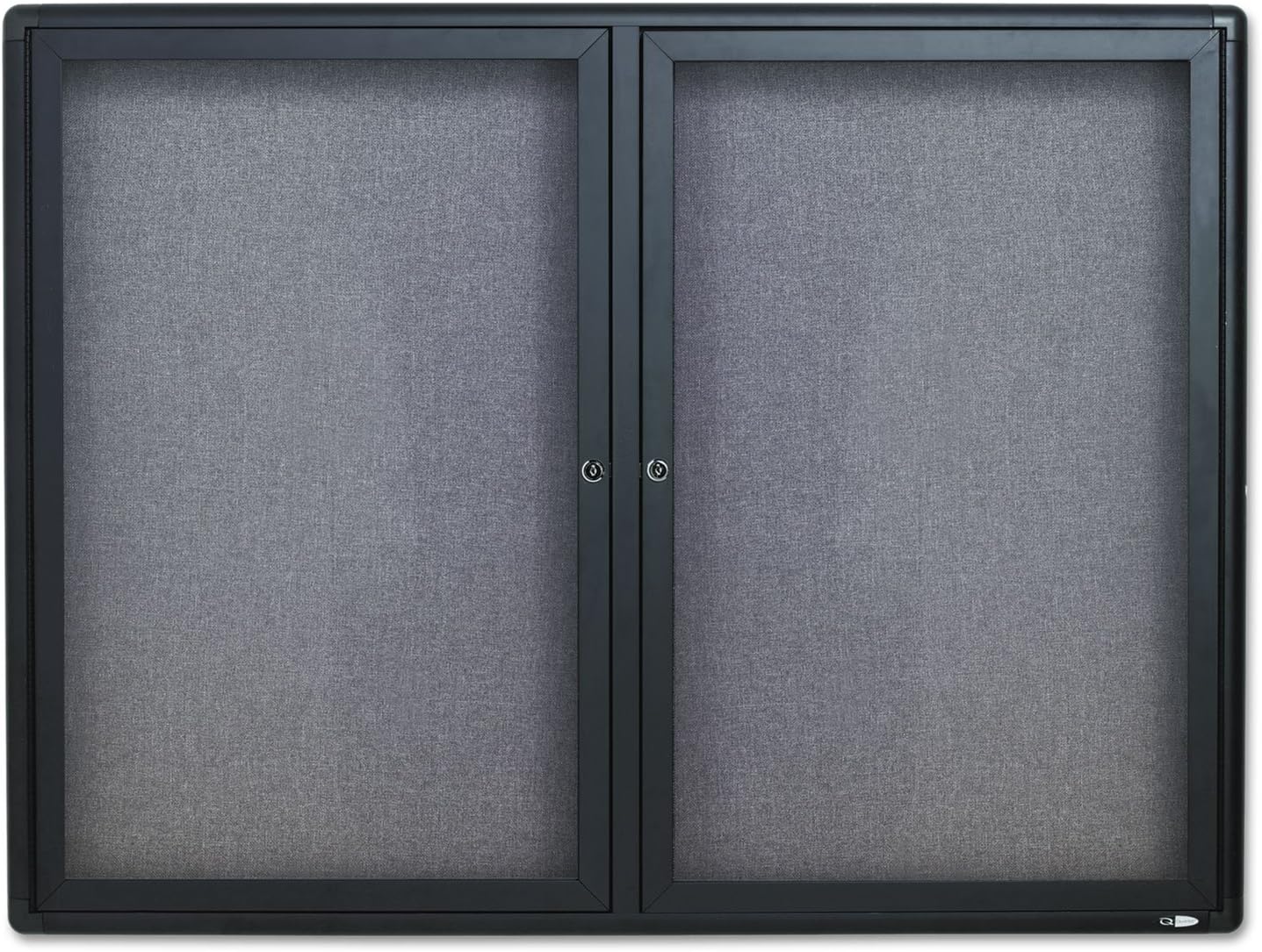 Quartet, 2364L, Enclosed FabricCork Board, 48 x 36, Gray