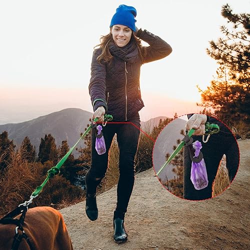 Miniatura 7 de Boao 4 piezas de soporte para bolsa de excrementos de mascotas para correa, bolsa de basura de perro, accesorios dispensadores prácticos y fáciles