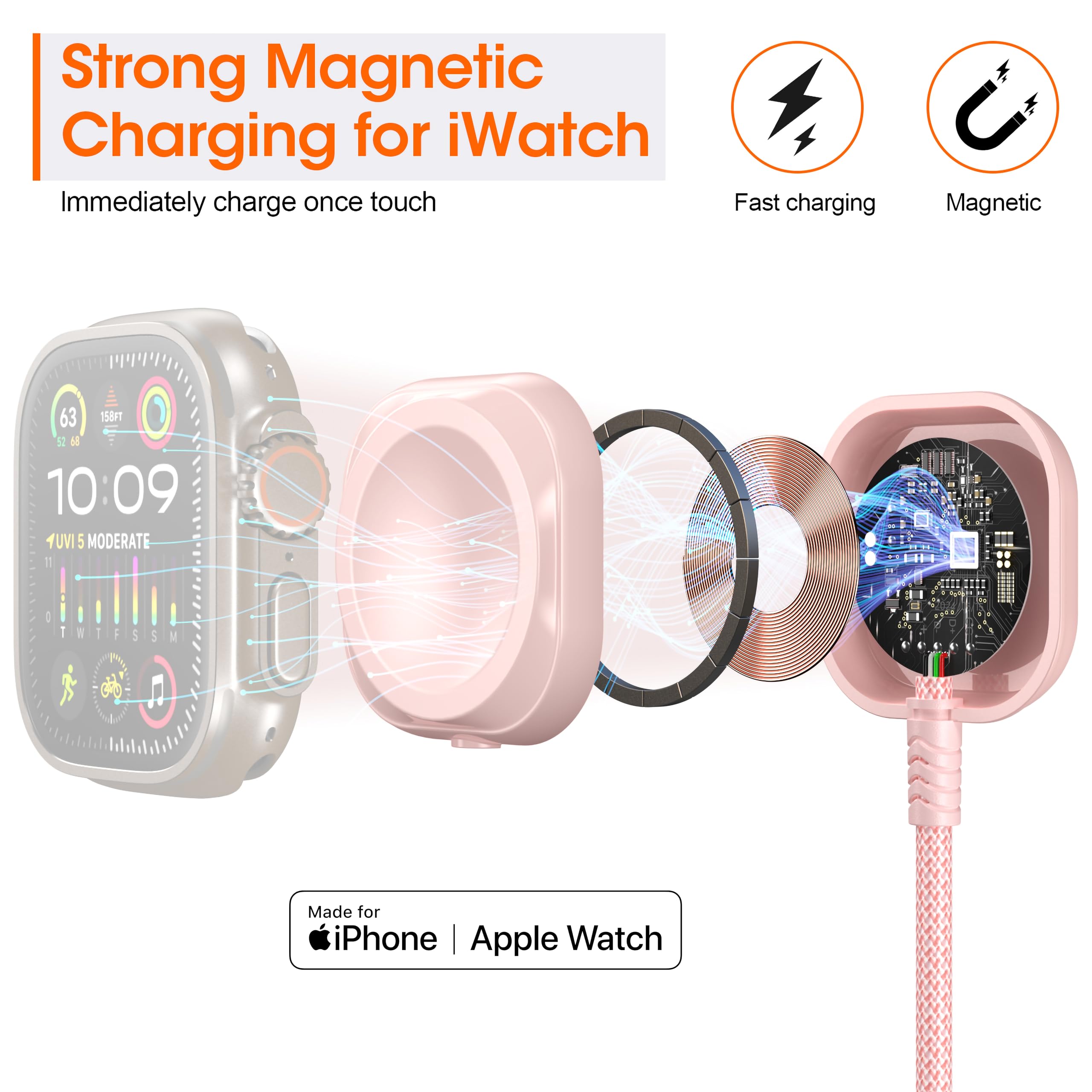 XnewCable - Confezione da 3 cavi USB tipo C in nylon intrecciato da USB a C a USB A, certificati, compatibili con Samsung Galaxy S10E S10 S9 S8 Note 9 Pixel LG G7 G6 V40 Moto Z2 Nexus Grigio scuro