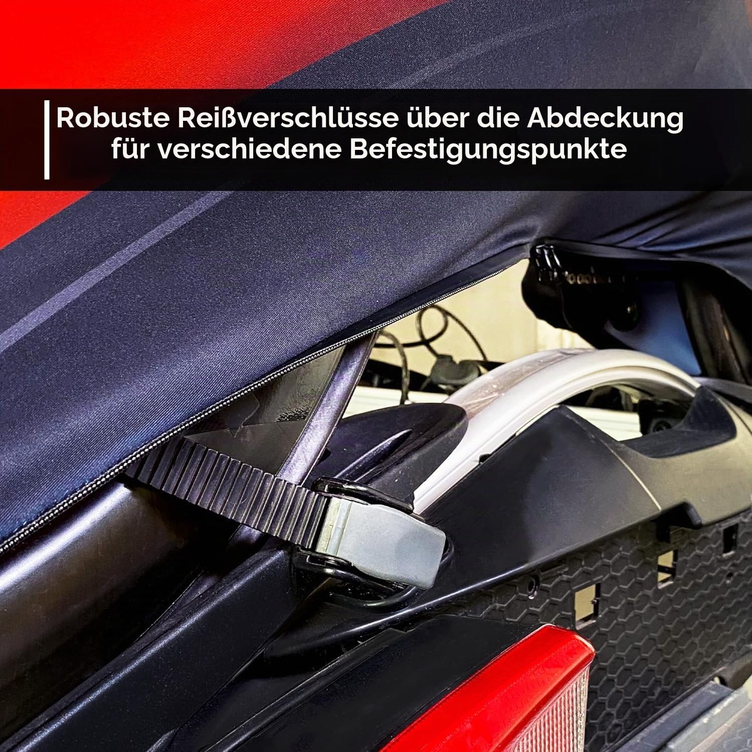 VELOSOCK Fahrradabdeckung für Gepäckträger Motion Wave – vollständiger Fahrradschutz, reisefreundlich, wasserabweisend und langlebig – für Rennräder