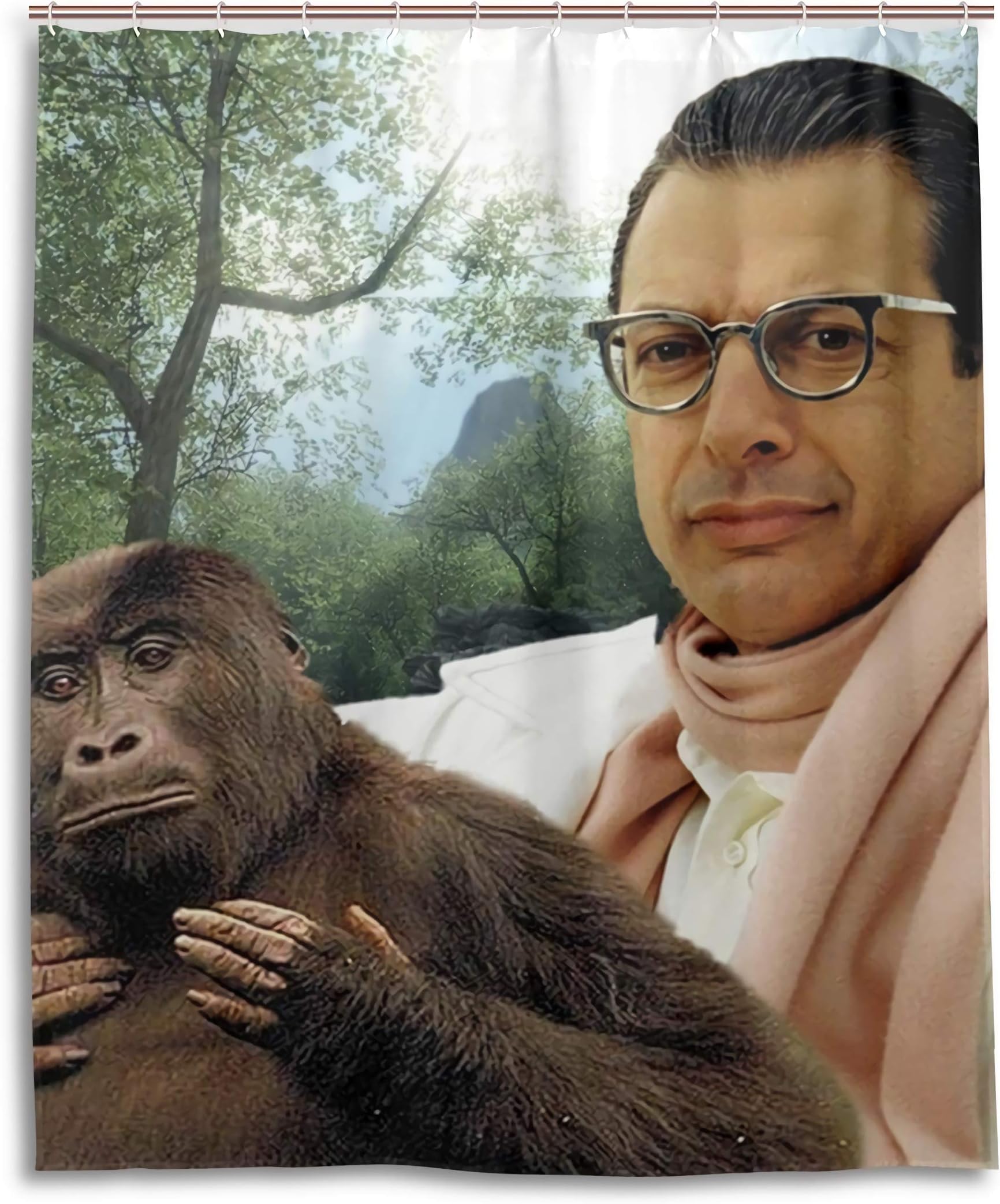Jeff Goldblum Bath Shower Curtain Waterproof Fabric Shower Curtains 60 x 72 Inch