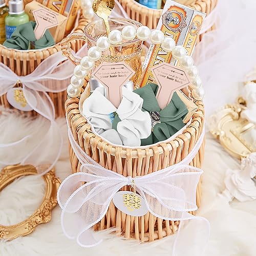 Miniatura 10 de Juego de 8 coleteros de satén para dama de honor, despedidas de soltera, sin daños, ideas de regalo para bodas, fiestas, regalos de propuesta de