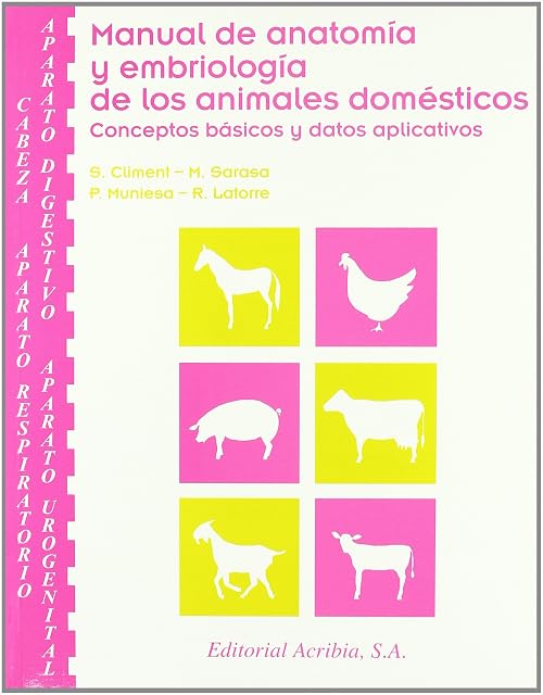 Portada de Manual de Anatomia y Embriologia de Animales Domesticos: Concepto S Ba