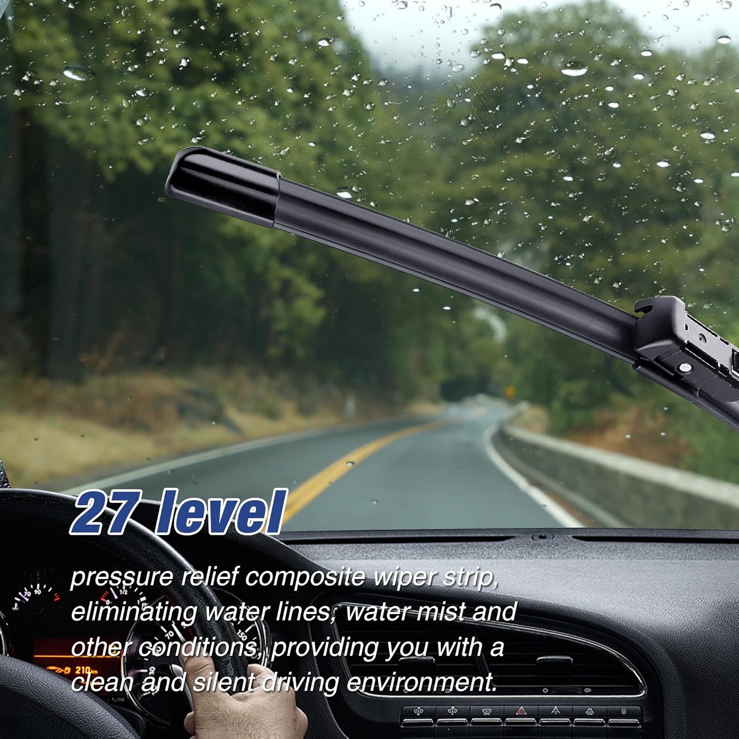 22 22 Wiper Blades Replacement for Chevy Silverado/GMC Sierra 2014 2015 2016 2017 2018 (Set of 2) Quiet and Durable Stable All-Season Windshield Wiper Blades