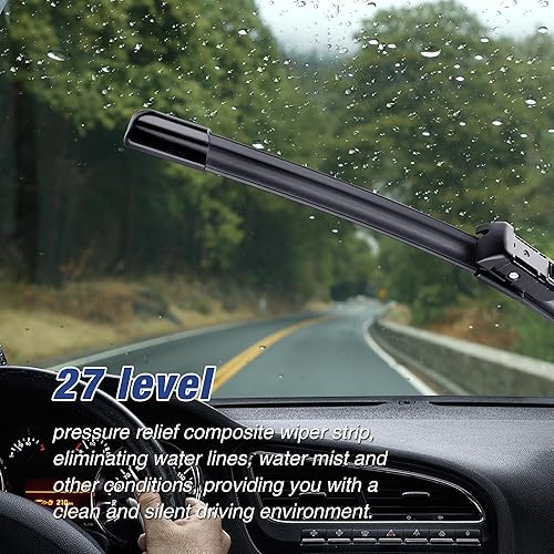 Miniatura 165 de 28"+16" Windshield Wiper Blades Replacement for Toyota Prius 2022 2021 2020 2019 2018 2017 2016 OEM Factory Quality Top Lock Wiper Blades-(Set of 2)