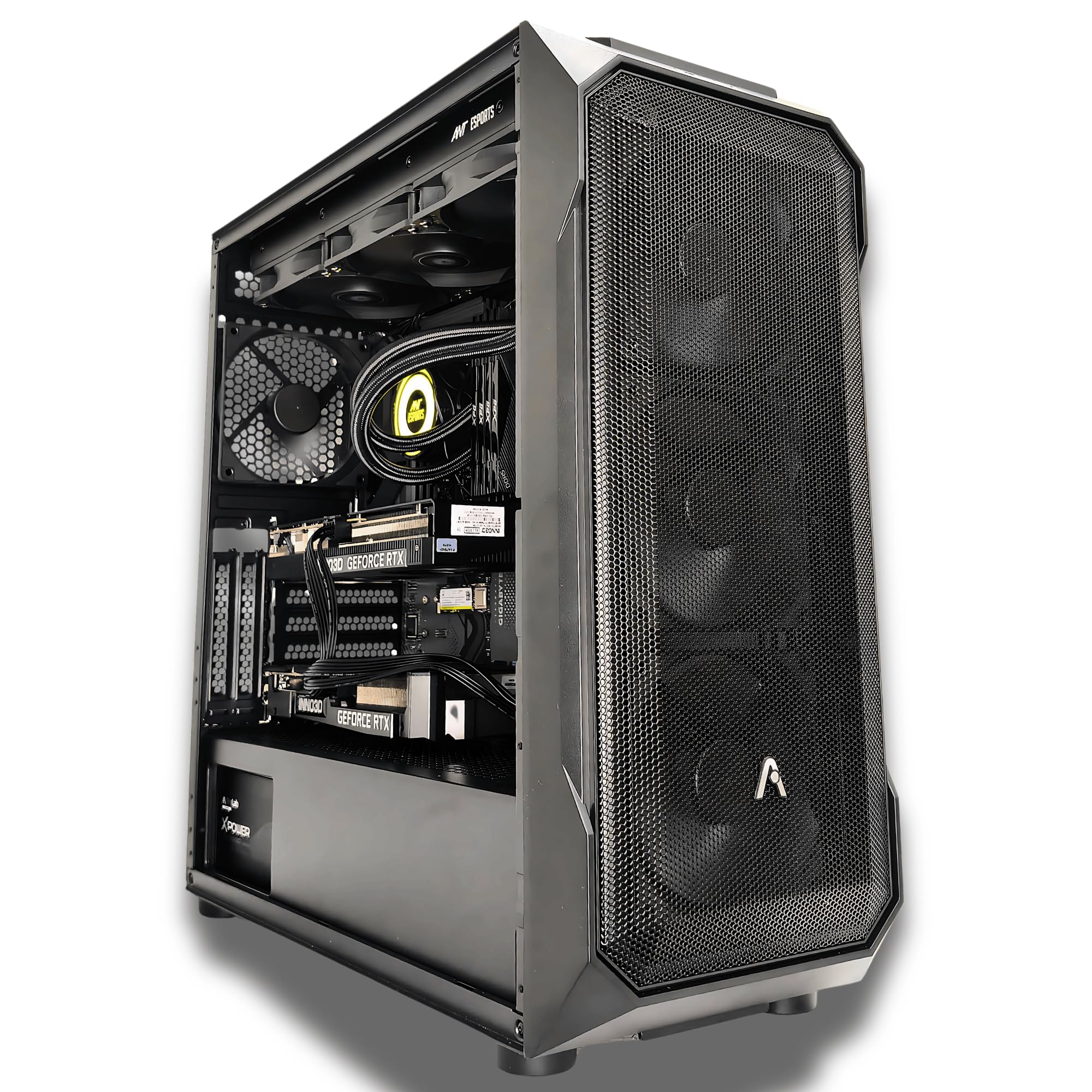 CHIST Hyper Workstation (Core i9 14900Ks 14th Gen Cores 24 Threads 32, 32GB DDR5 Ram, 1TB NVMe SSD, Liquid Cooler Fan, 750 PSU, Windows 11 Pro (RTX 3060 12GB)