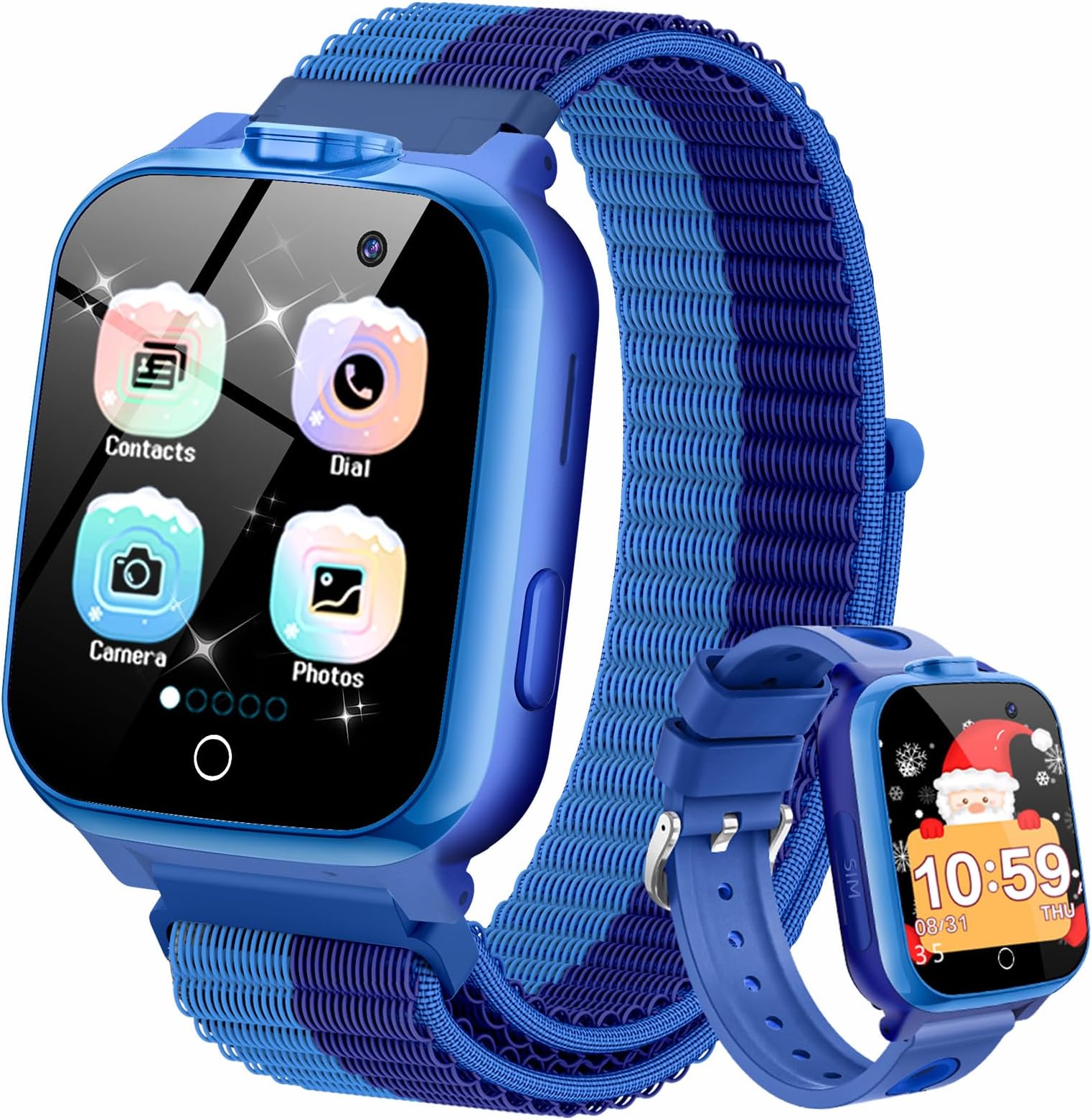 Smartwatch Per Bambini Kaacly - Con Chiamate SOS, Fotocamera, Giochi, Per Età 4-12 Anni - Foto 6