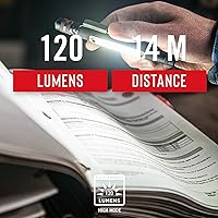 Vista 6 de Coast® G23 - Linterna LED magnética de doble alimentación alcalina de 120 lúmenes con luz de área C.O.B