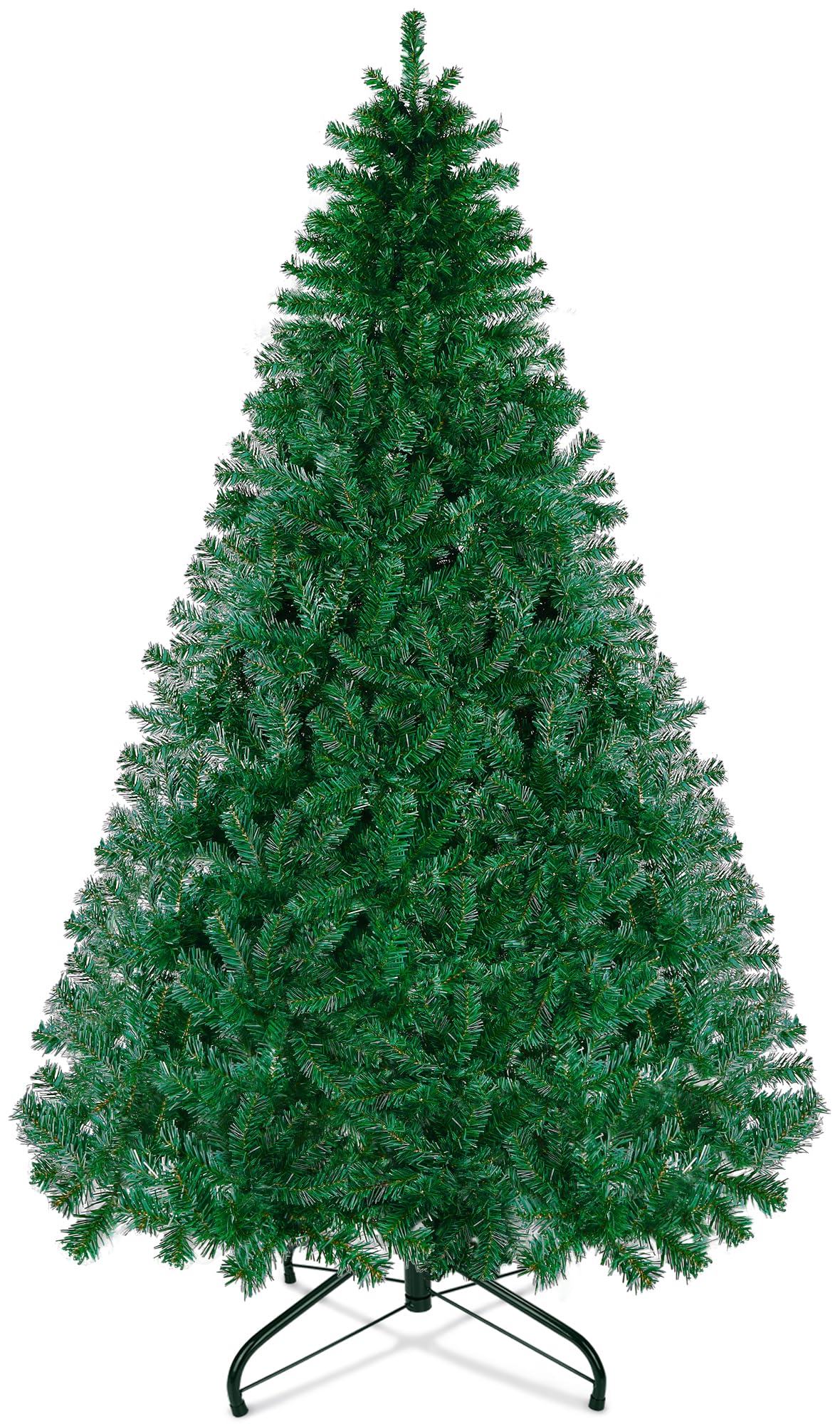 Christmas Tree 7.5ft, Artificial Christmas Trees Full with 1355 Branch Tips, Easy Assembly, Foldable Metal Base, Xmas Pine Tree for Home, Office, Party Christmas Decorations