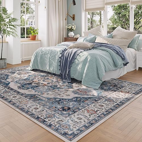 Miniatura 23 de Rugcomf Tapete para puerta interior, 2 x 3, lavable a máquina, tapete antideslizante de pelo bajo, para entrada, cocina, puerta principal, entrada