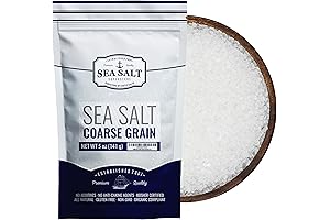 Sea Salt, Coarse Grain, Salt for Grinder Refill - 5 oz Bag
