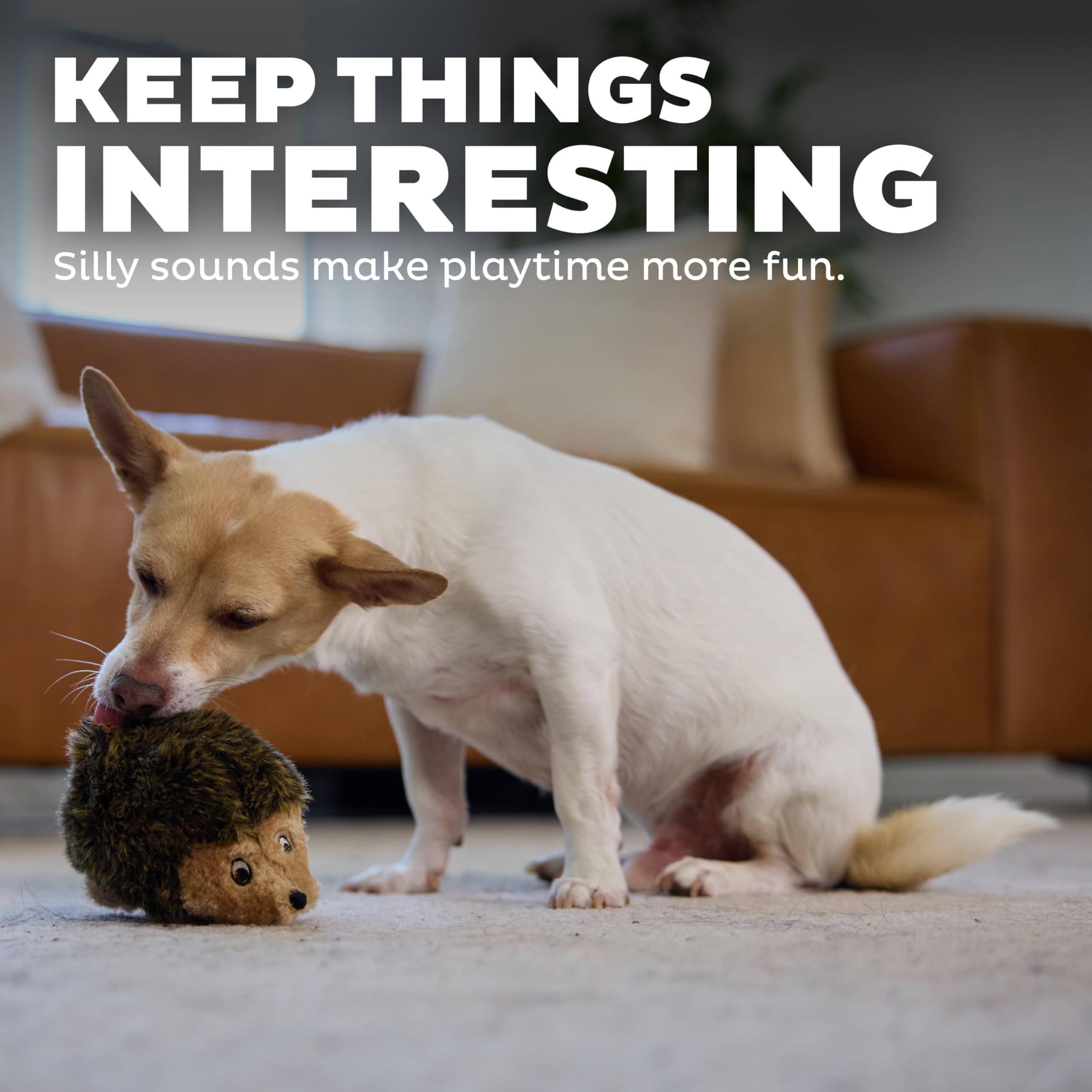 Outward Hound Scruffles Elch Hundespielzeug - Weiches Quietschespielzeug Mit K9 Tuff Guard