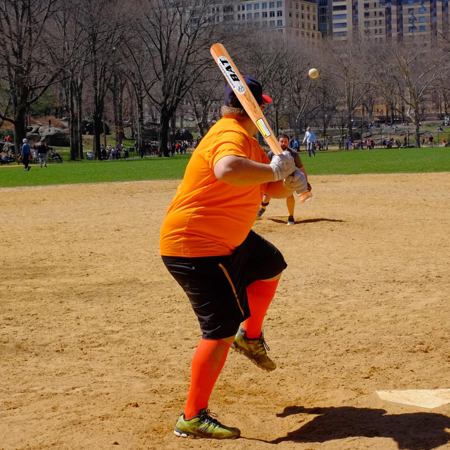 Bate de béisbol de madera pulida 21 pulgadas, reposición suave y resistente para entrenamiento y competición