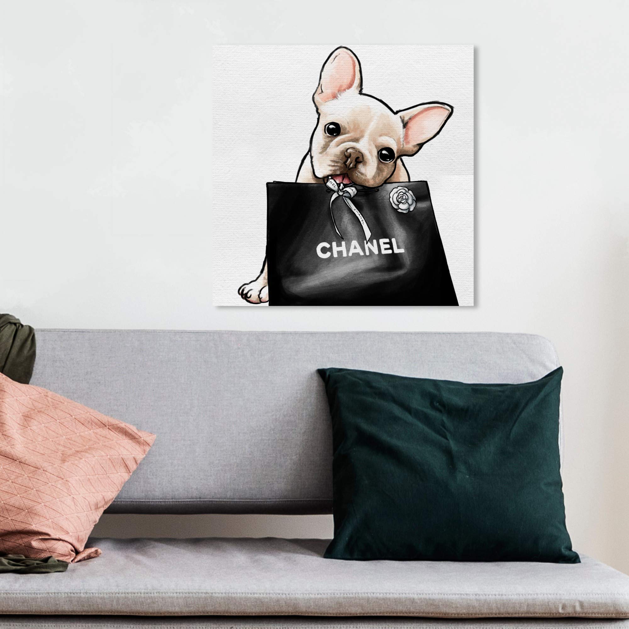 Amazon.com: Oliver Gal 'Frenchie Glam' The Dogs and Puppies Wall