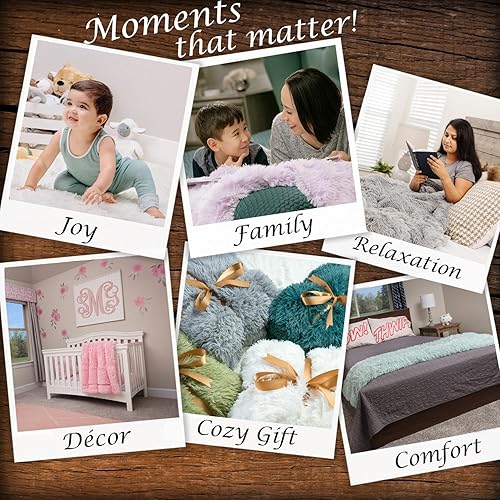 Miniatura 4 de Chanasya Juego de manta de regalo de agradecimiento, manta suave y afelpada de Minky con tarjeta de agradecimiento, 50 x 65 pulgadas, piel sintética