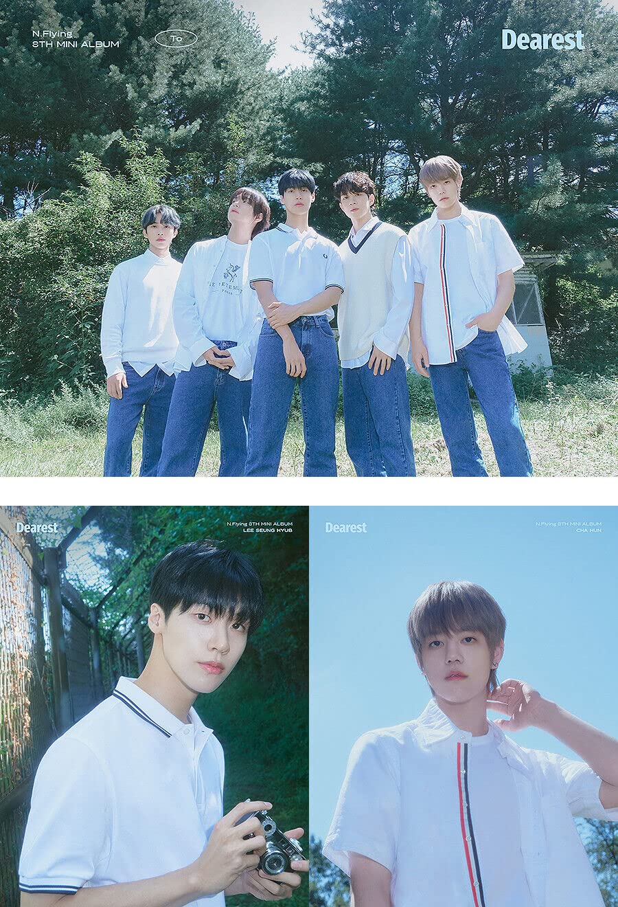 N.FLYING DEAREST 8. mini album ( TO + FROM - 2 wersje pełny zestaw) +1ea składany plakat (tylko pierwsze naciśnięcie!) K-POP SEALED